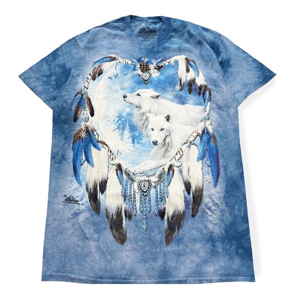 Secondhand The Mountain, Wolf & Dream Catcher T-Shirt - Picture 1 of 1